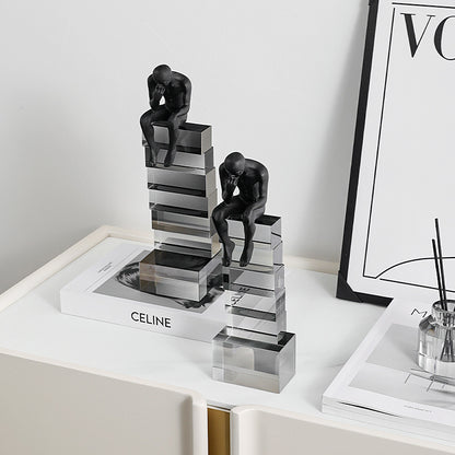 Zeitgenössische reflektierende abstrakte Skulptur
