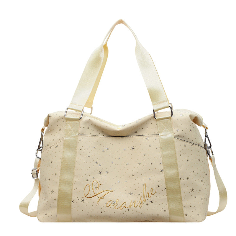 Stylische mit Sternen verzierte Reisetasche