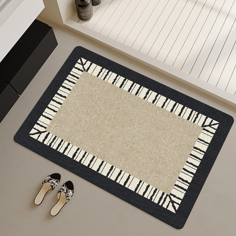 Stilvoller geometrisch gemusterter Badezimmerläufer Brehn