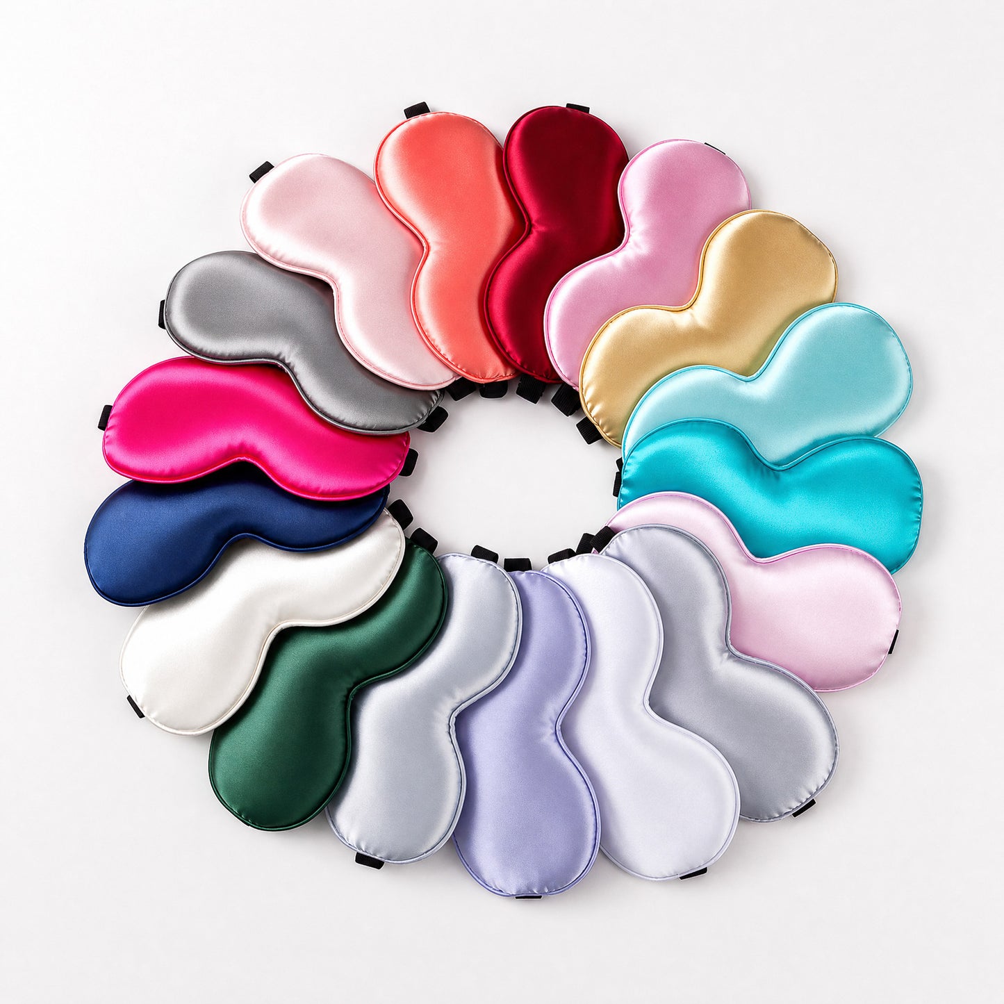 Unisex nan ergonomische Schlafmaske mit verstellbarem Elastikband und weicher Satinoberfläche Brehn