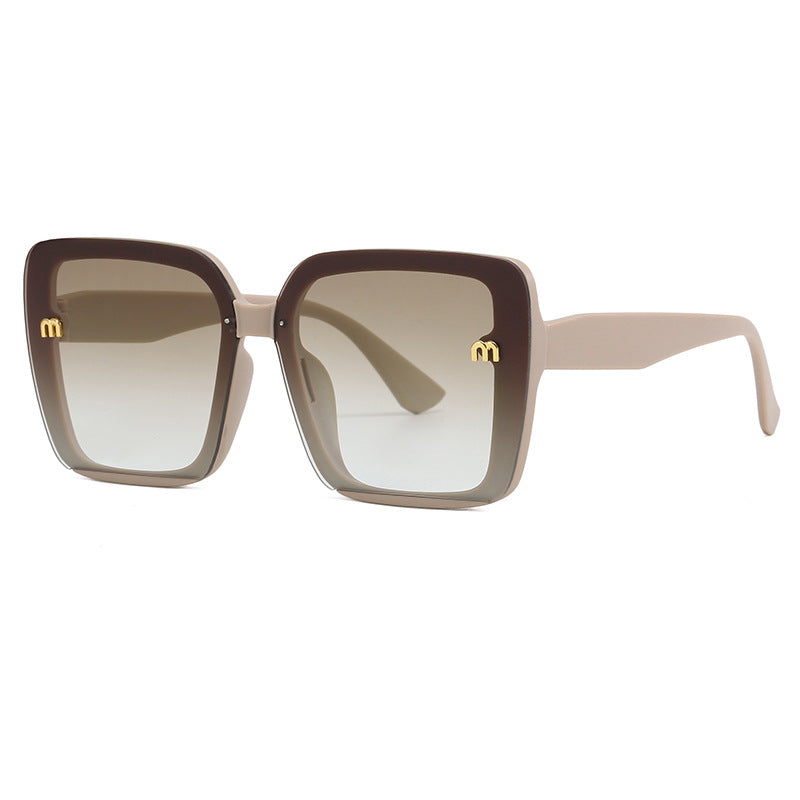 Damen oversized quadratische Sonnenbrille mit elegantem Rahmen Brehn
