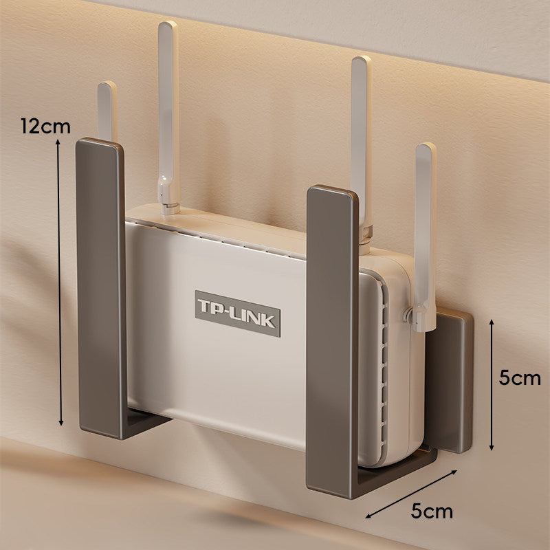Wandmontierte vertikale Router- und Modemhalterung Satz