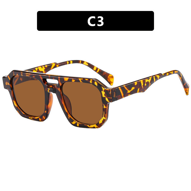 Damen moderne Sonnenbrille mit eckigem Rahmen und UV-Schutz Brehn