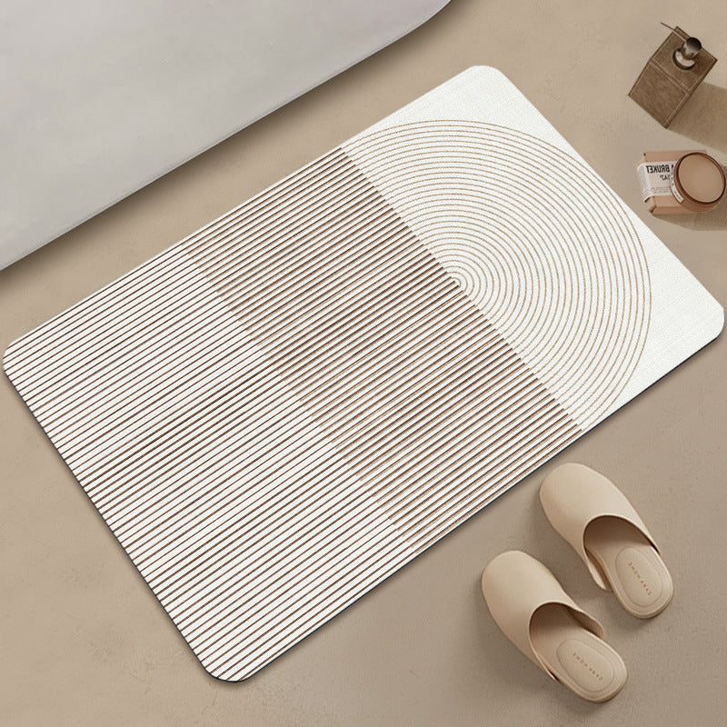 stilvolle geometrische Muster Badezimmermatte Brehn