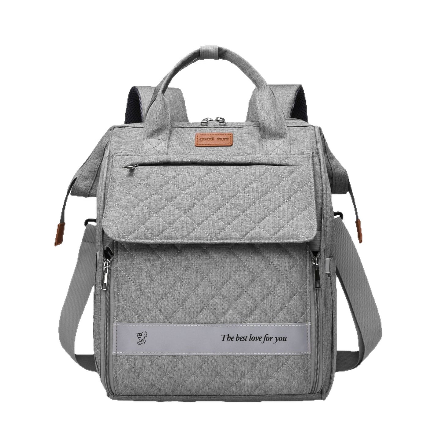 Gep quilteter Multifunktions-Rucksack Brehn