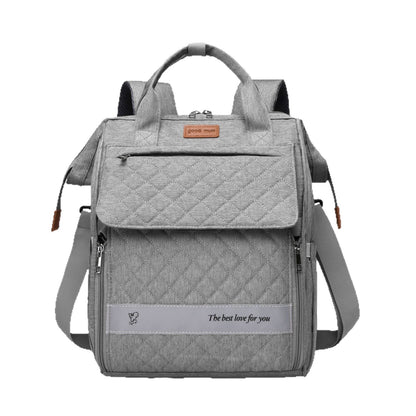 Gep quilteter Multifunktions-Rucksack Brehn