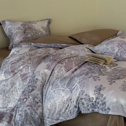 Floral Luxury Cotton Sateen Bettbezug Set