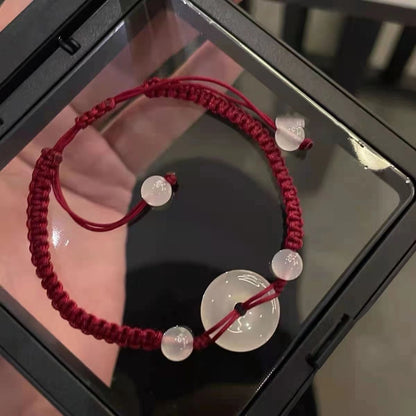 Verstellbares Makramee Perlenarmband Brehn