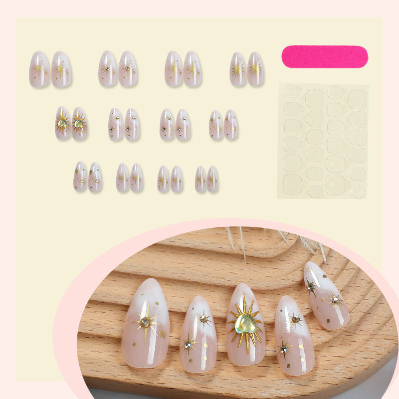 Glamouröse Künstlerische Aufklebenägel Set Brehn