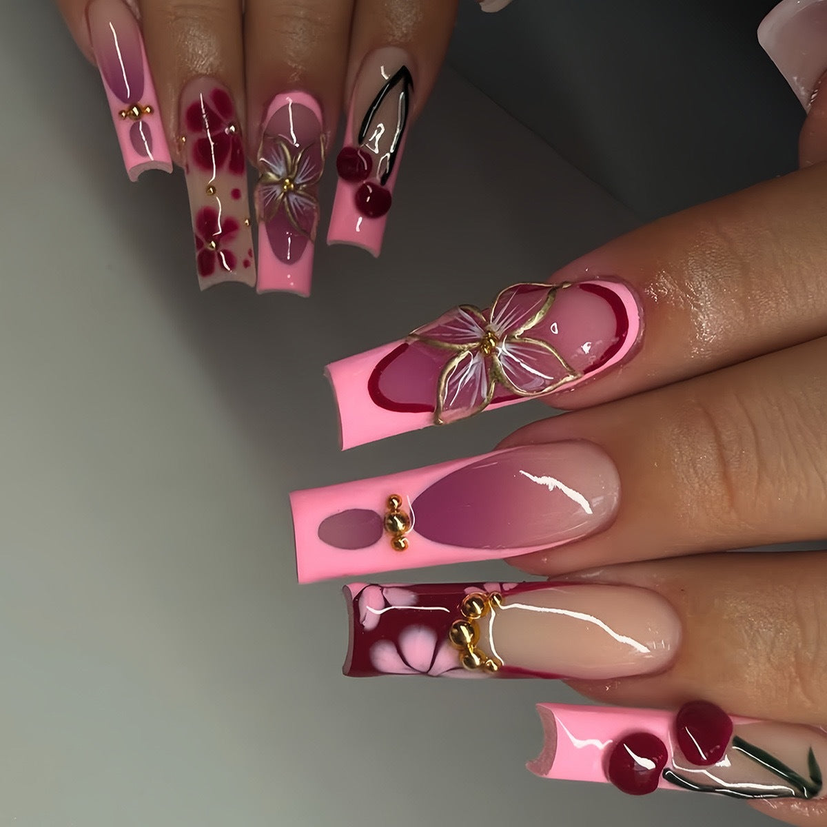 Künstlerische 3D Gel Nagelerweiterungen Brehn