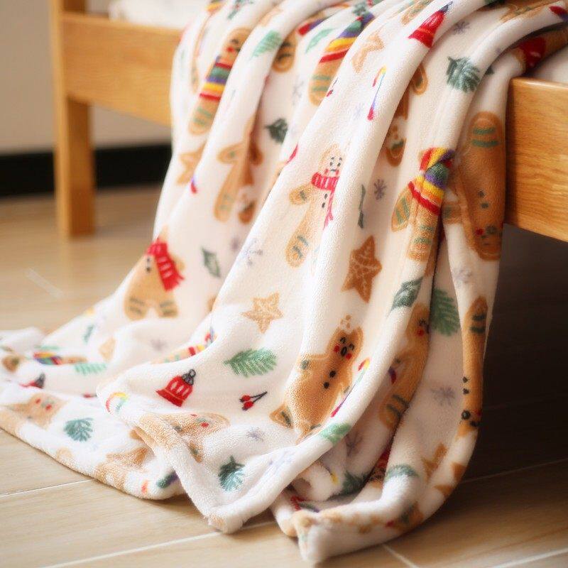 Gemütliche saisonale Plüschdecke