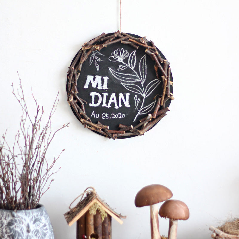 Dekorativer Wandtafel mit Rustic-Rahmen Brehn