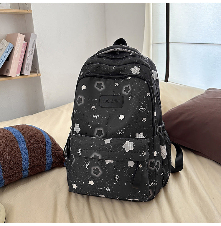 Süßer Blumentrachtenmuster-Schulrucksack