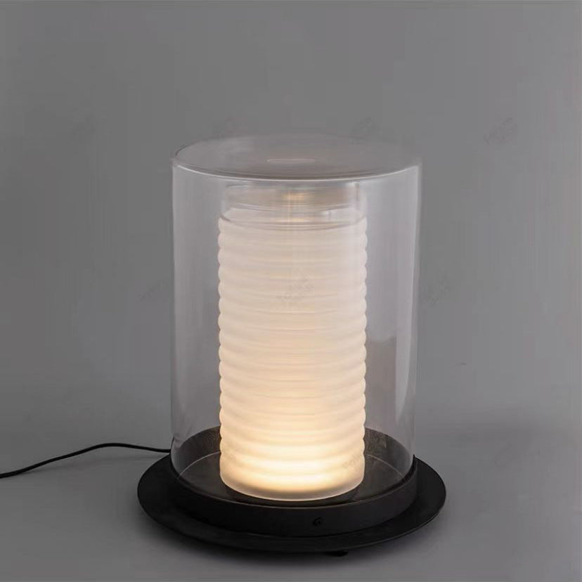 Moderne transparente Tischlampe