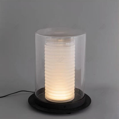 Moderne transparente Tischlampe