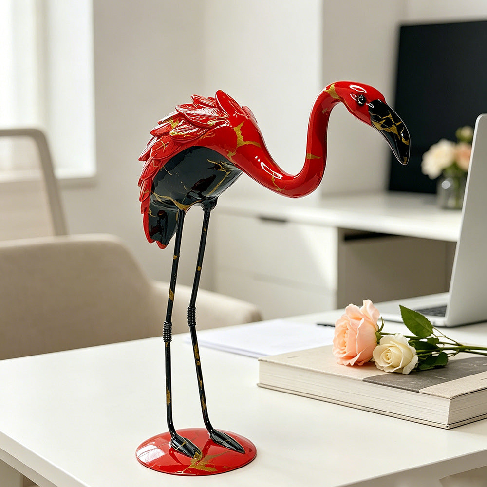 Dekorative Flamingo Skulptur Brehn
