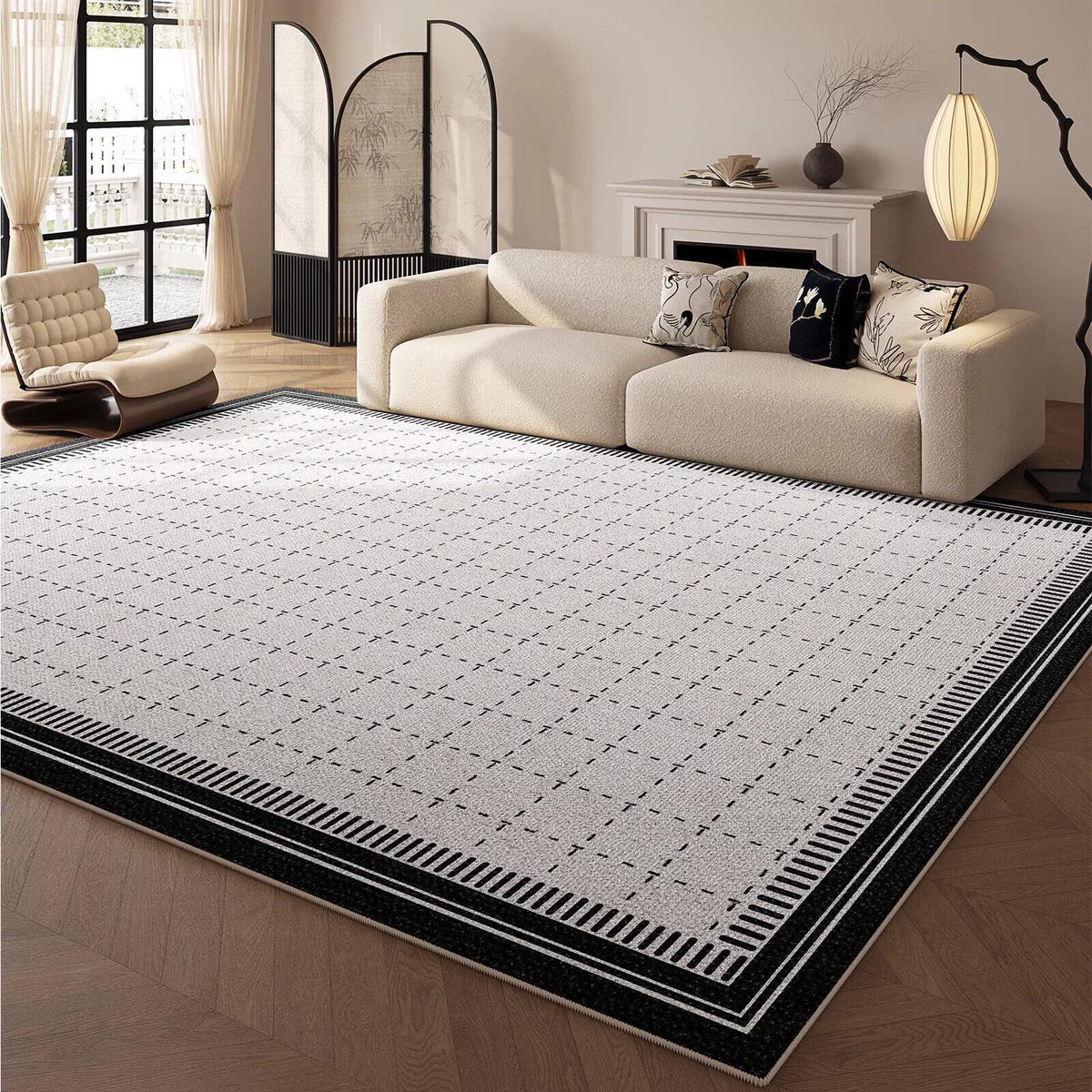 Modern geometrischer Teppich