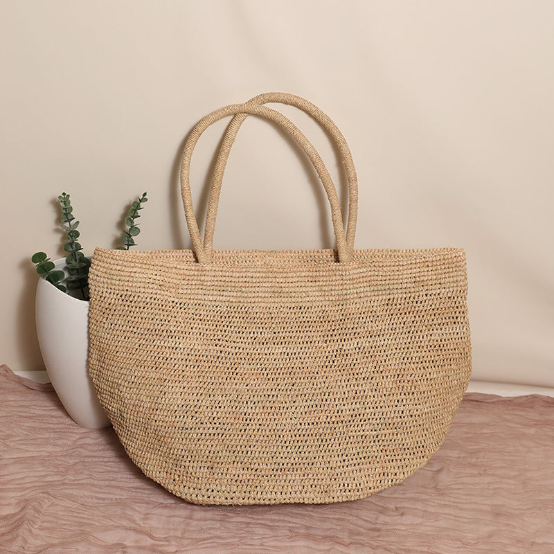 Handgefertigte Strandtasche Aus Natürlichem Material Brehn