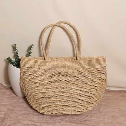 Handgefertigte Strandtasche Aus Natürlichem Material Brehn