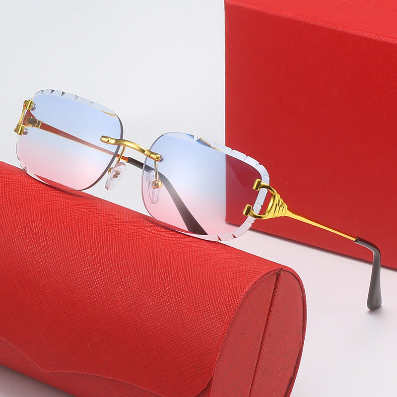 Damen Designer-Sonnenbrille mit einzigartig geformtem Rahmen und UV-Schutz Brehn
