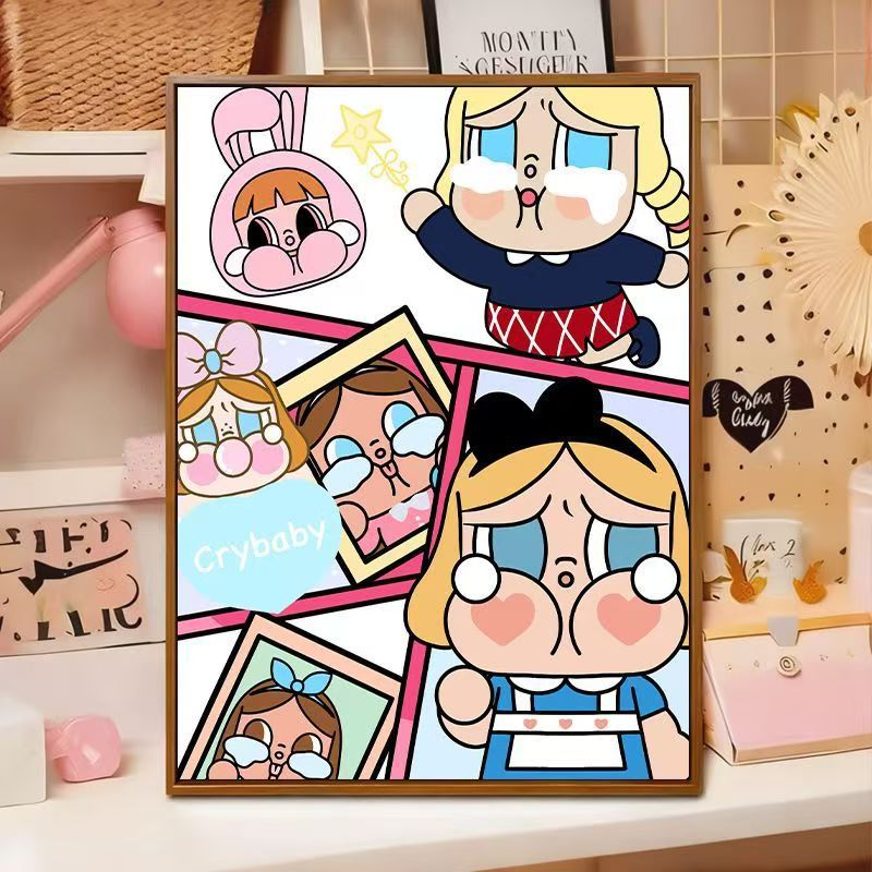 Verspielte Cartoon-Illustration Wandkunst Brehn