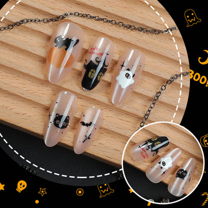Halloween-Themen Nagelkunst Press-On Kollektion