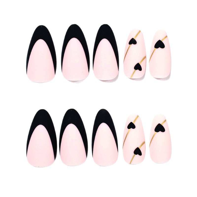 Heart-Accent Stiletto Nagelvergrößerungen Brehn