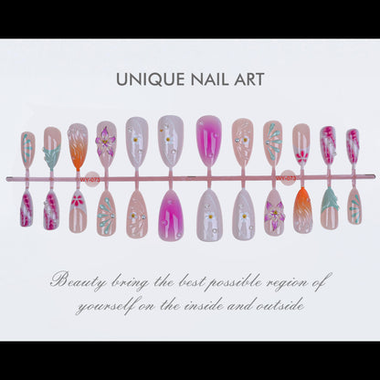 Dekorative Press-On Nagelkunst Kollektion Brehn