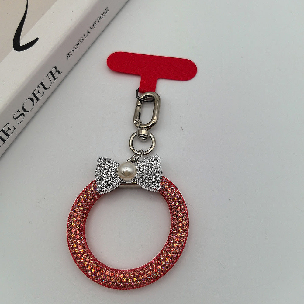 Eleganter Strass Schleife Schlüsselanhänger Brehn