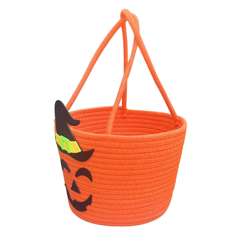 Damen Halloween Korb mit Zauberhut-Motiv Brehn