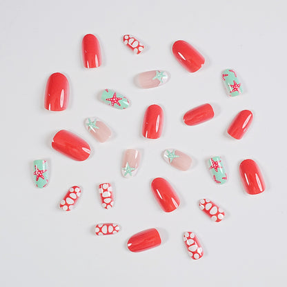 Premium Dekorative Press-On Nagelkunst Set