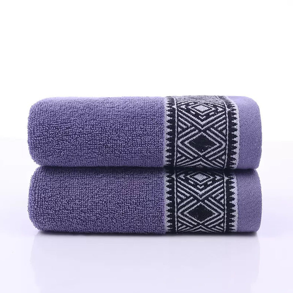 Frottee Badetuchset Mit Eleganter Geometrischer Bordüre Brehn
