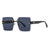 Damen Designer-Sonnenbrille mit auffälligem geometrischen Rahmen Brehn