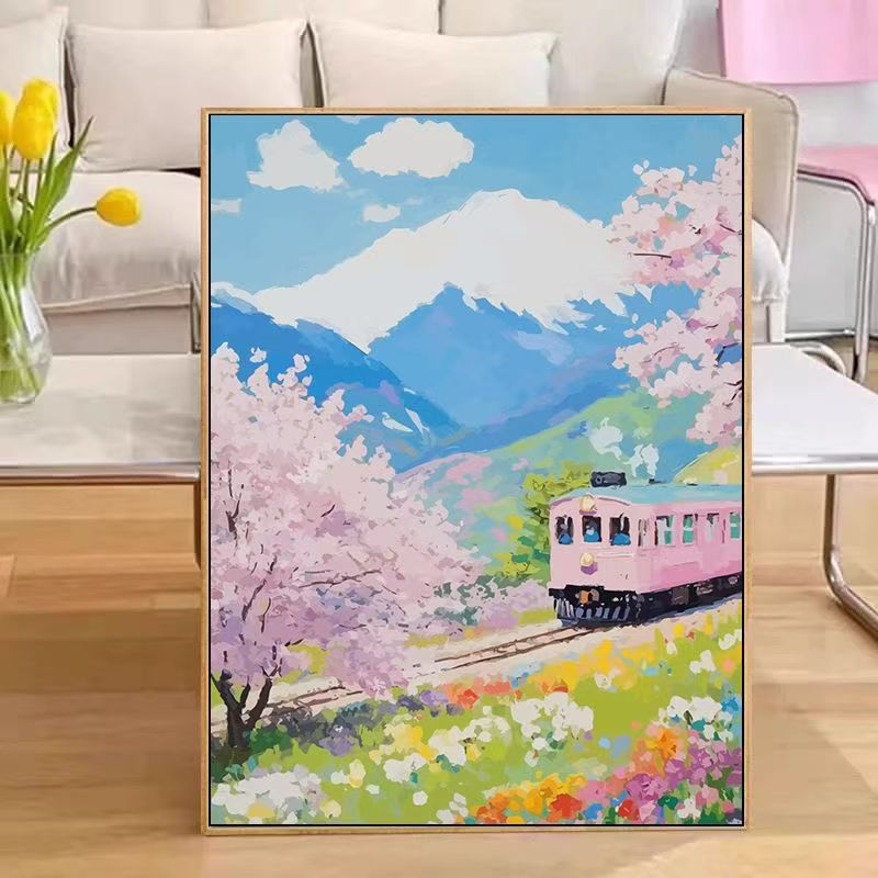 Scenic Train Landschaft Wandkunst Brehn
