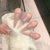 Glamouröses Stiletto Press-On Nagelkunst-Set mit funkelnden Strasssteinen Brehn