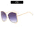 Oversized Geometrische Katzenauge Sonnenbrille