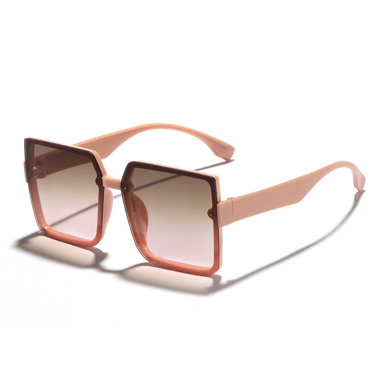Damen Quadrat-Sonnenbrille mit retro-inspiriertem Design und weichen Gläsern Brehn