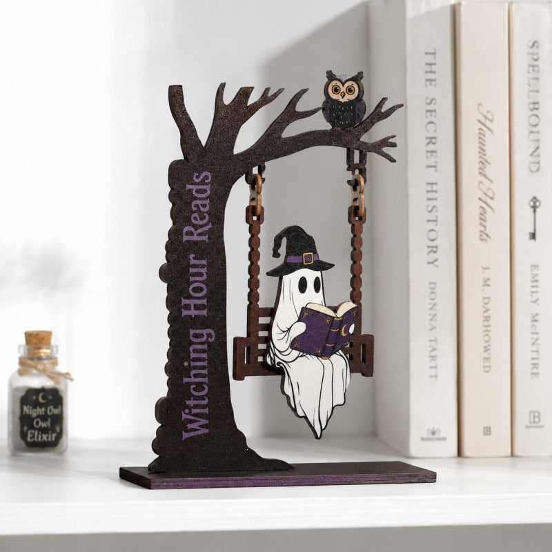 Verspielte Halloween-Geister- und Katzen-Dekoration Brehn