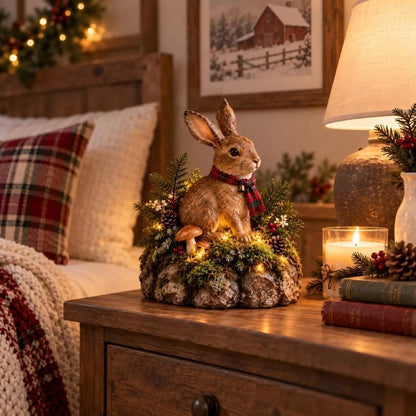 Dekorative Hase mit Weihnachtsmotiv Brehn