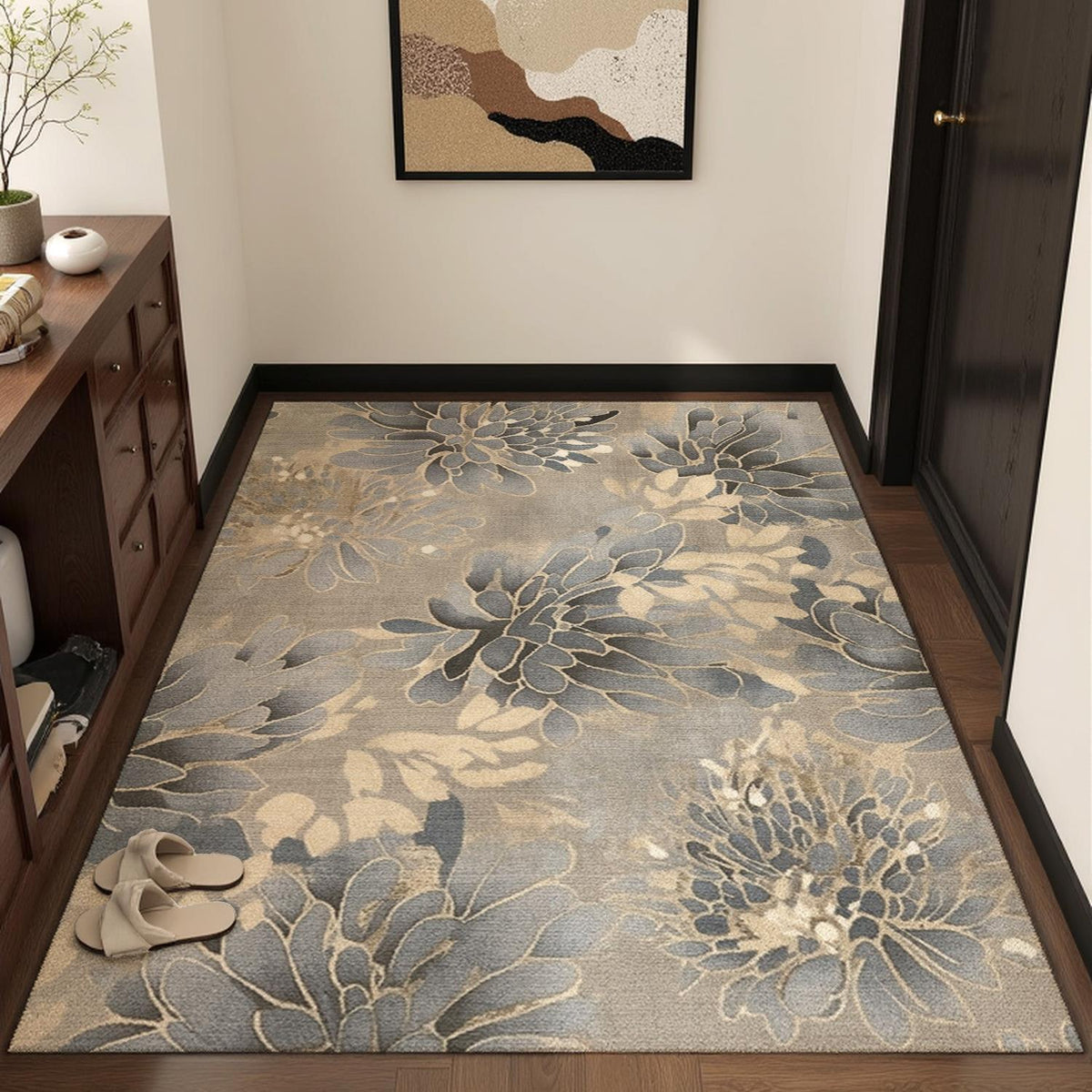 Eleganter floraler Teppich