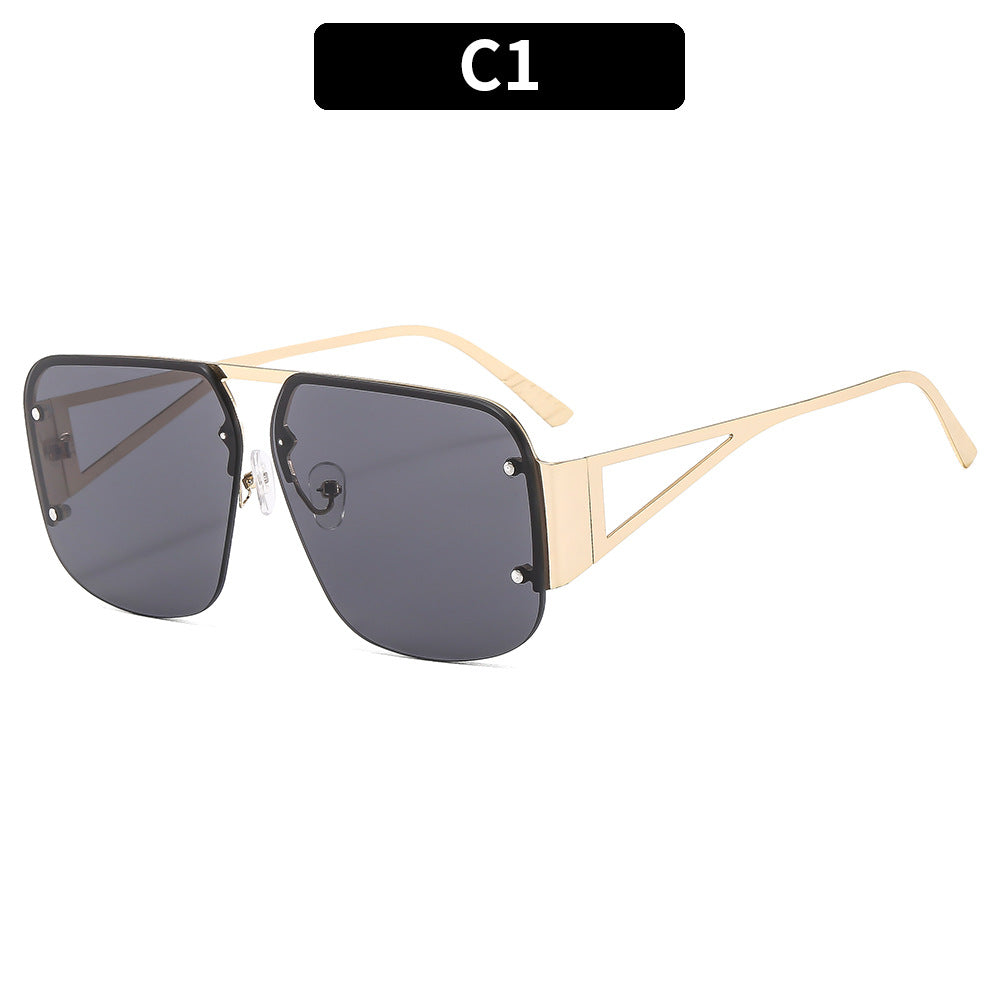 Geometrische Winkelige Quadratische Sonnenbrille