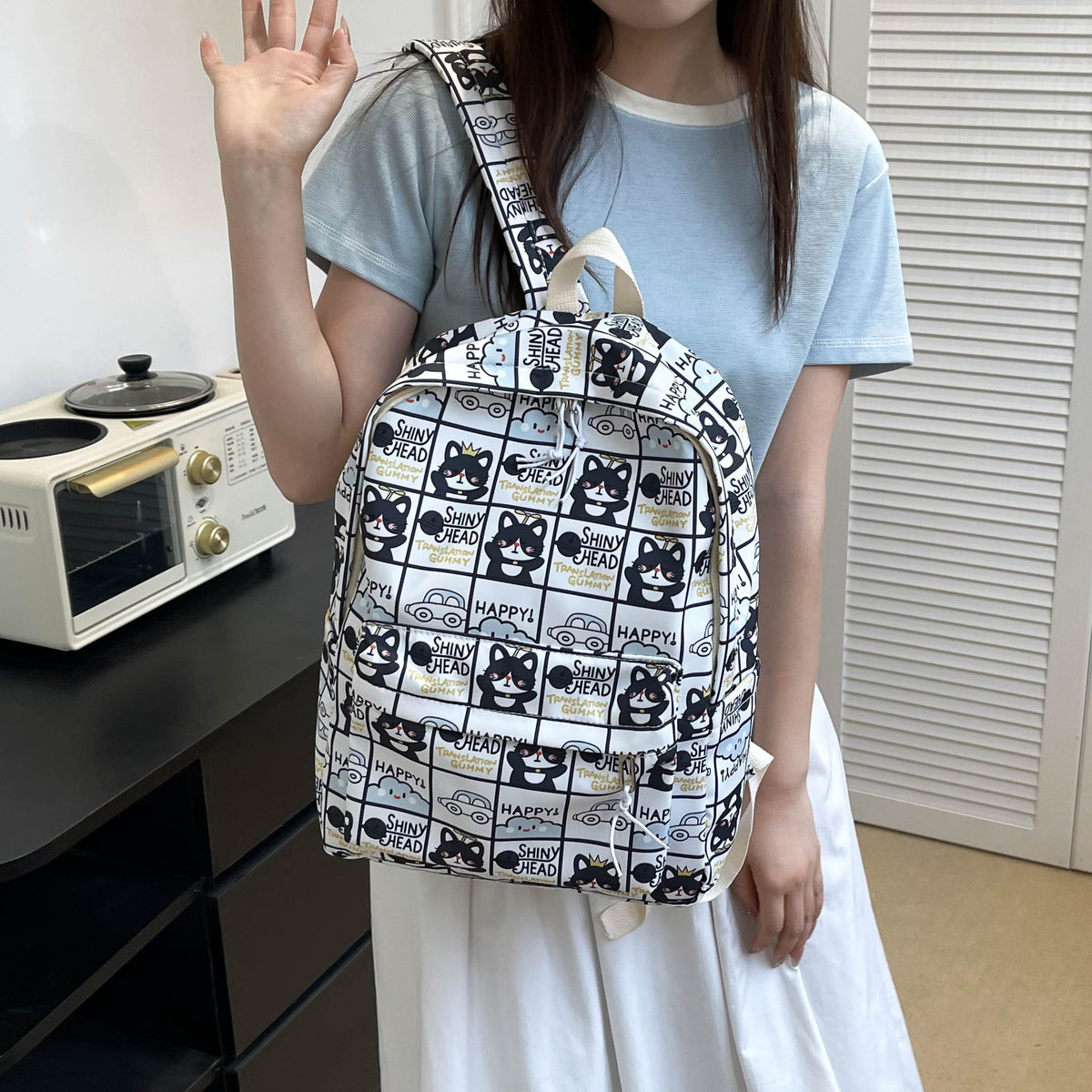 Cartoon gemusterten Rucksack Brehn