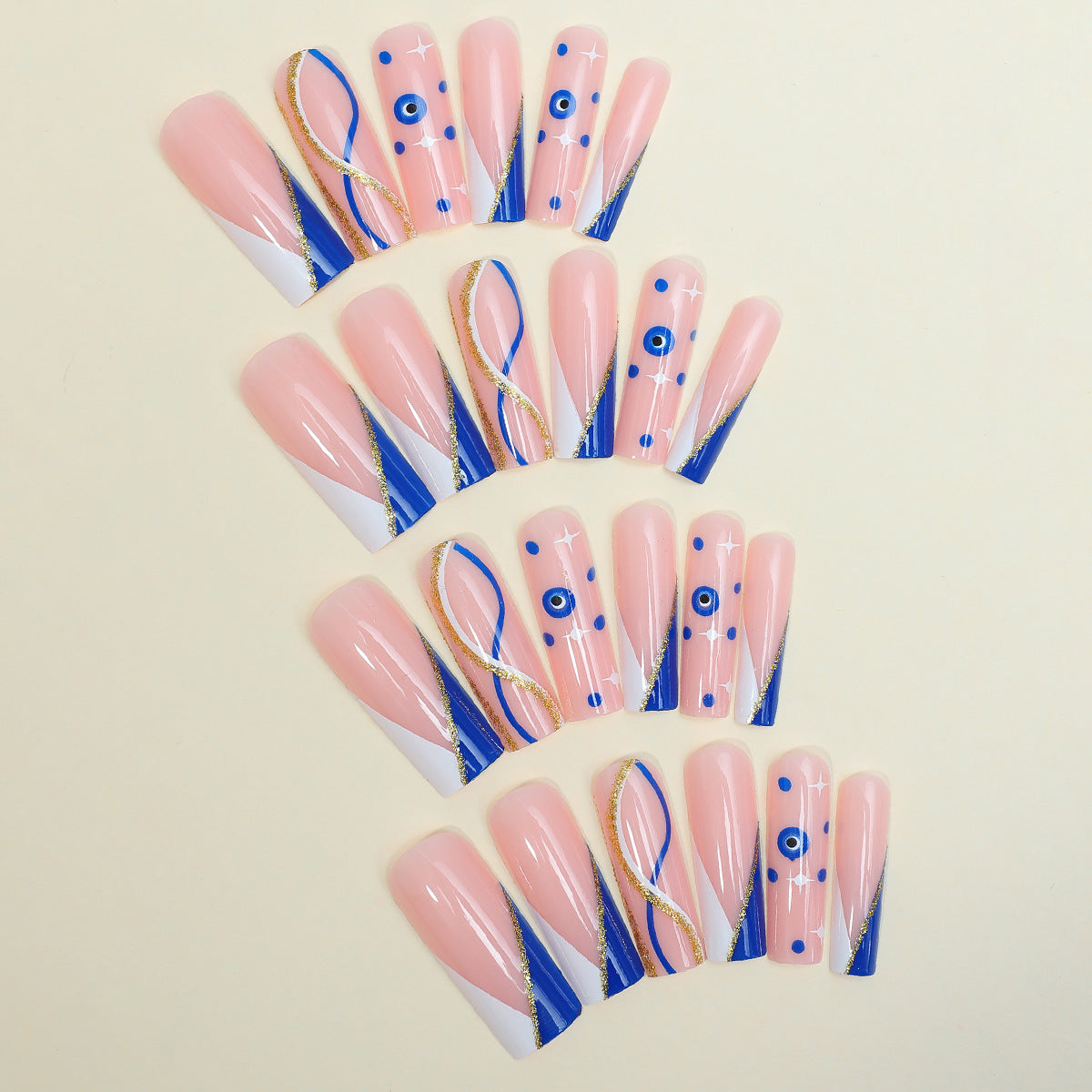 Künstlerische Press-On Nagelkollektion Brehn