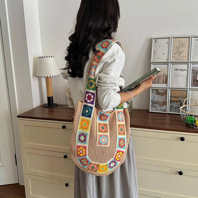 Crochet Patchrk Sling Bag Brehn