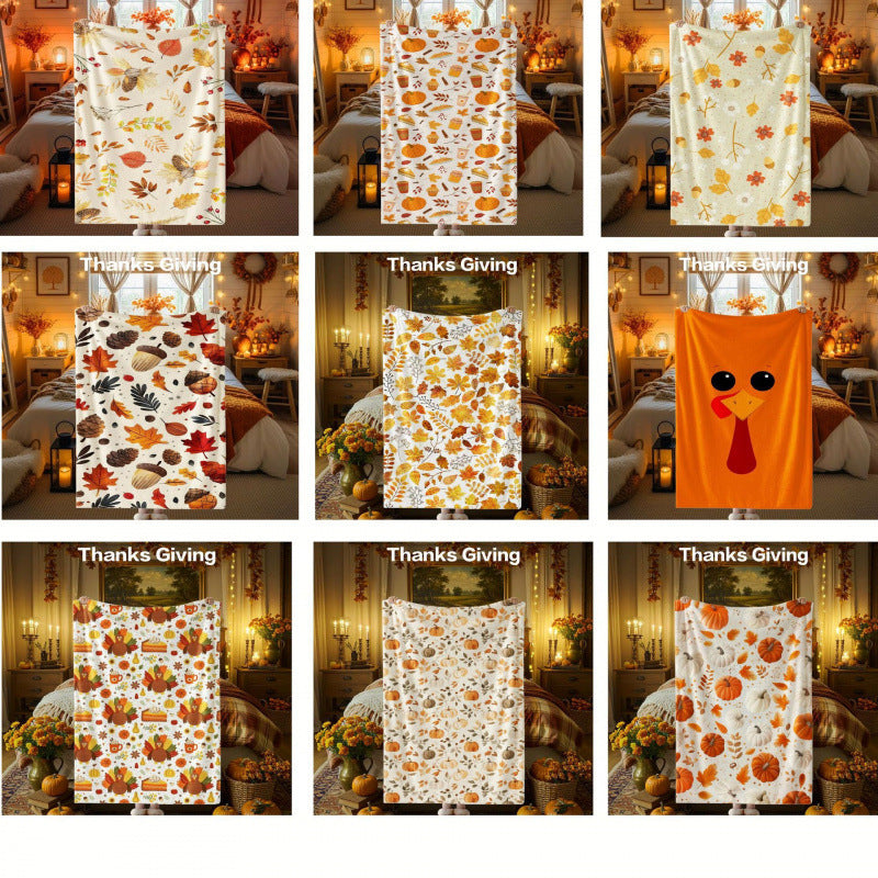 Thanksgiving-Themen Kuscheldecke