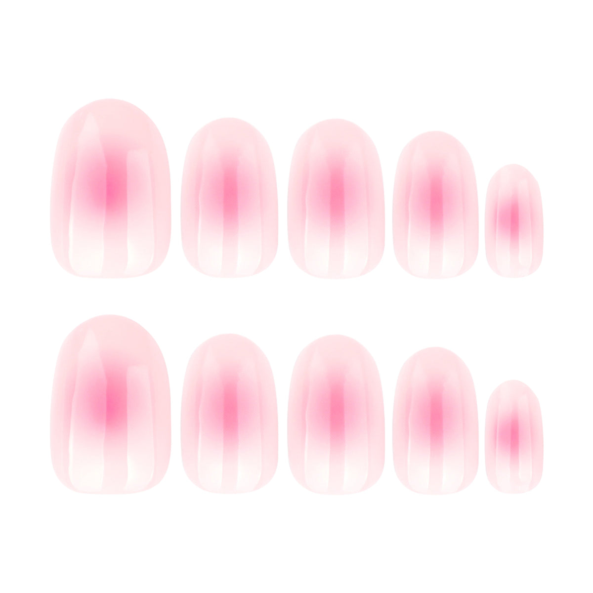 Elegante Gel-Nägel mit sanften Farbverlauf Brehn