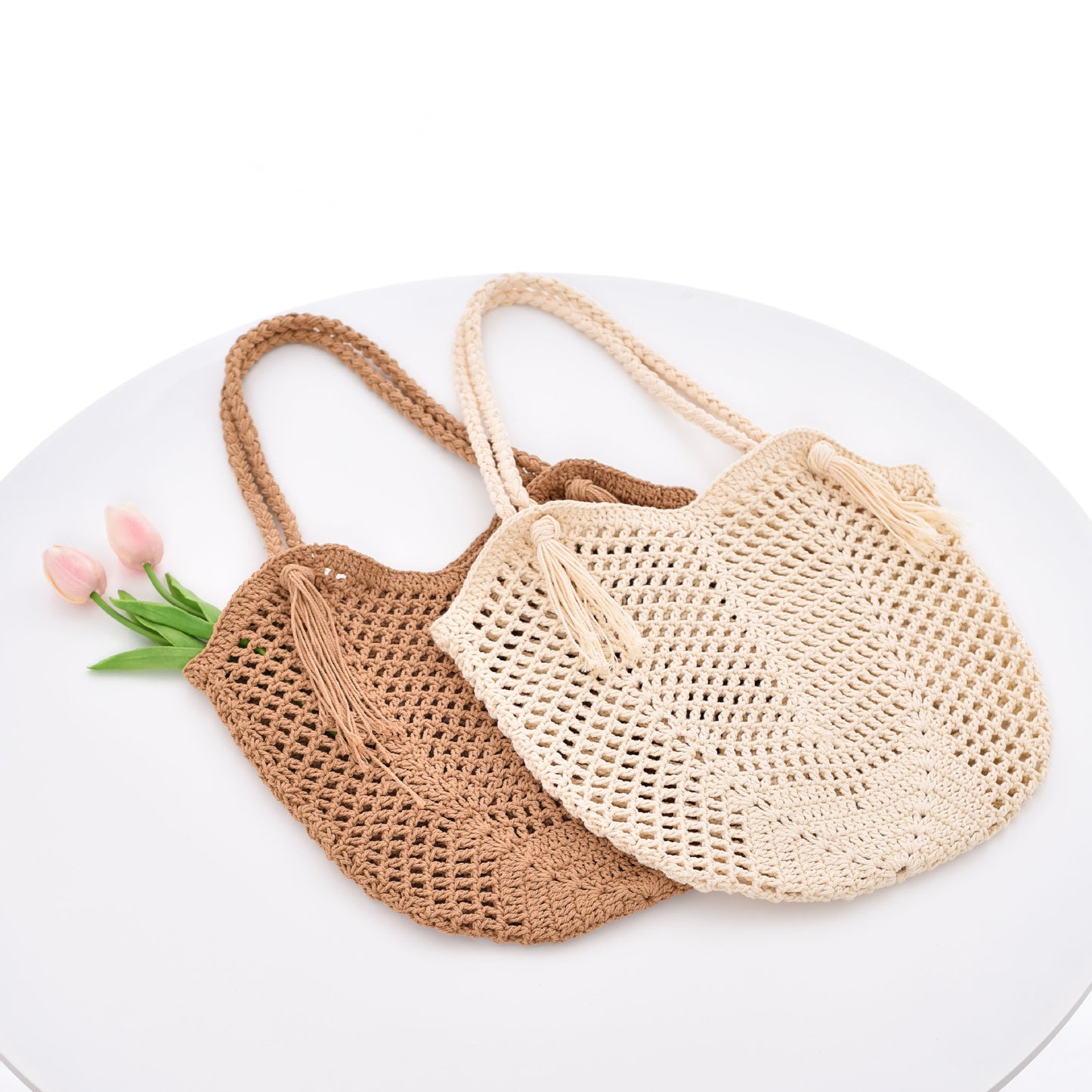 Handgefertigte Makramee Strandtasche Brehn