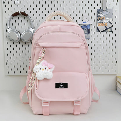 Stilvolles multifunktionales Rucksack mit plüschigem Schlüsselanhänger Brehn