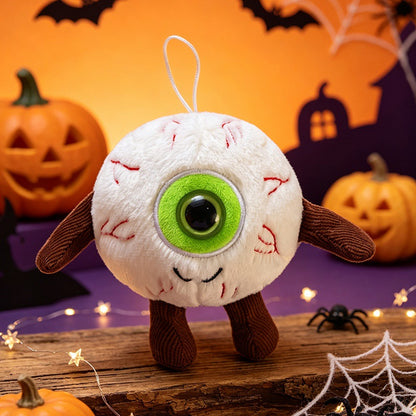 Plüsch-Halloween-Anhänger mit großem Monookular und Aufhängeschlaufe
