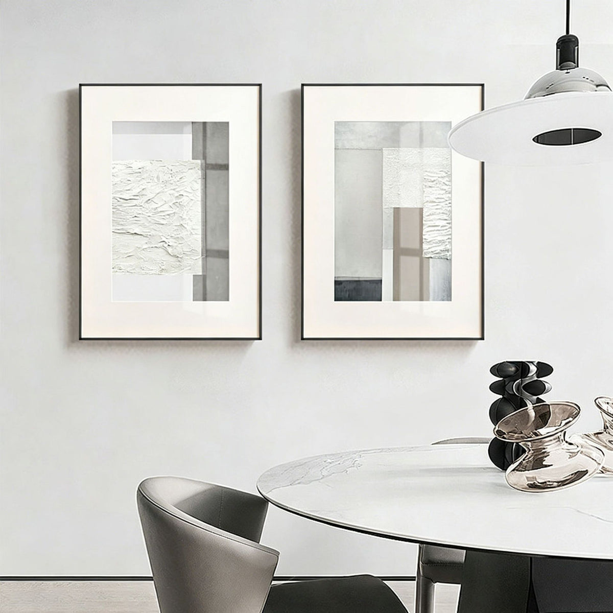 Moderner Texturierter Wandkunst